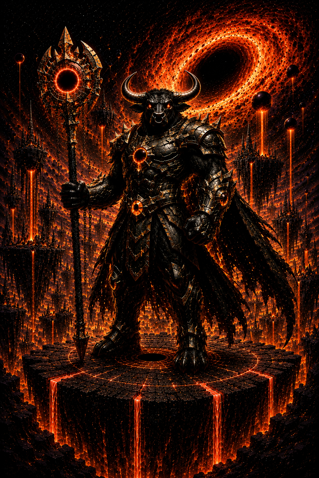 Blackhole Bull – Celestial Guardian of Gravity & Creation